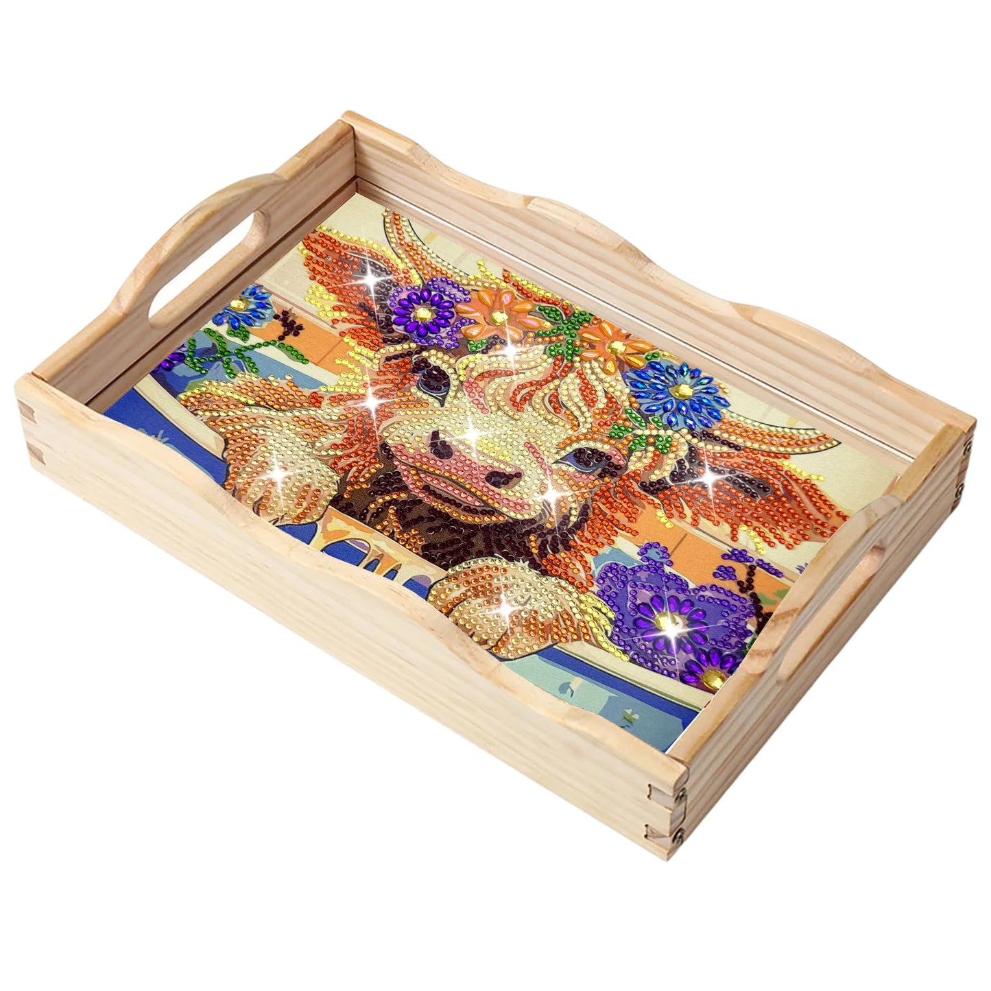 Diamond Painting Dienblad met Vogels – Houten Dienblad