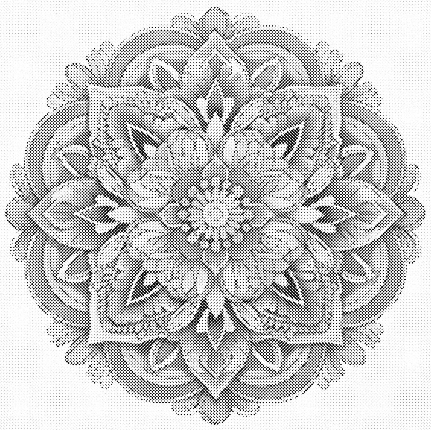 DOT Painting - Mandala Eén Kleur (40x40 cm)