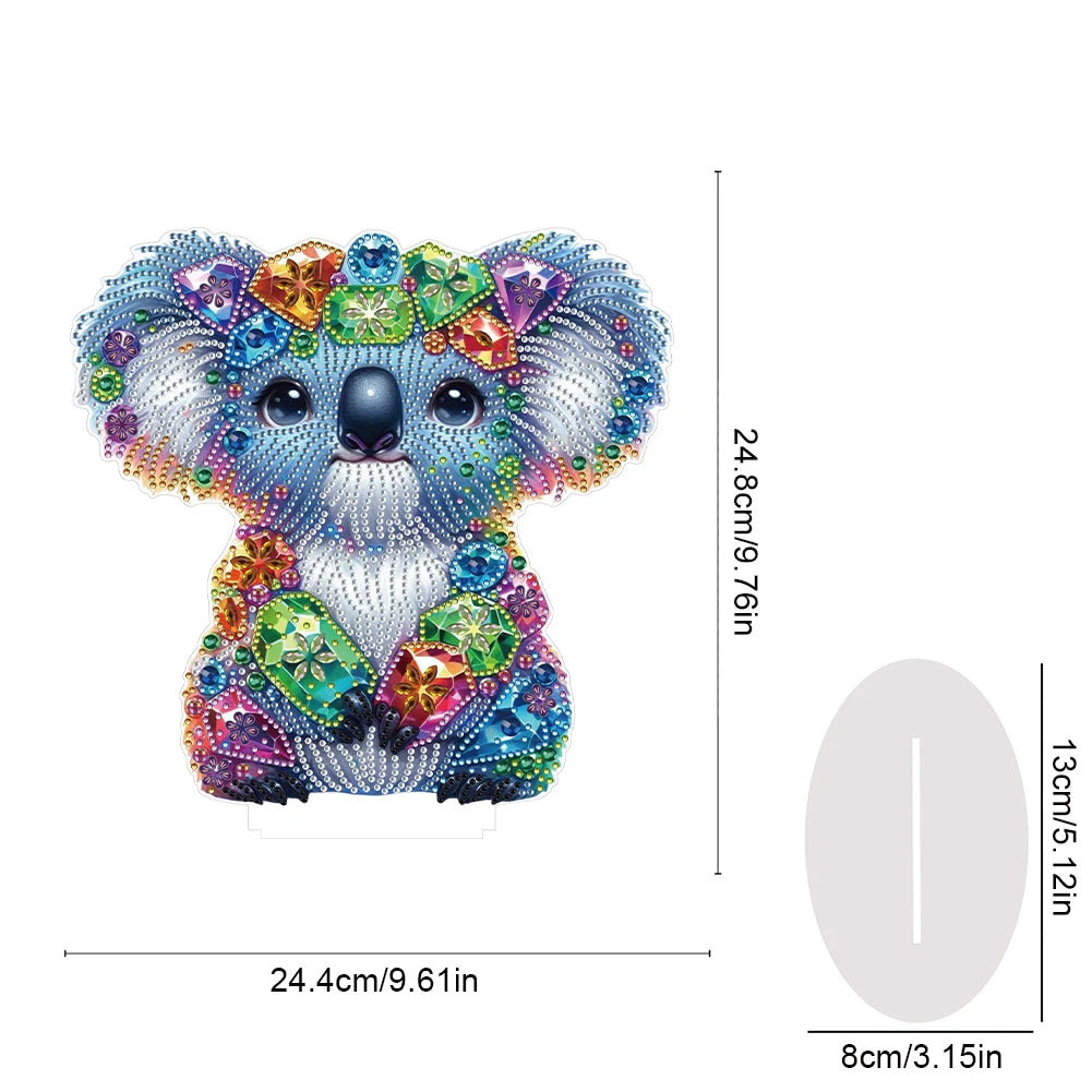 Diamond Painting Tafelornament Dieren Acryl Bureau Decoratie - Pauw