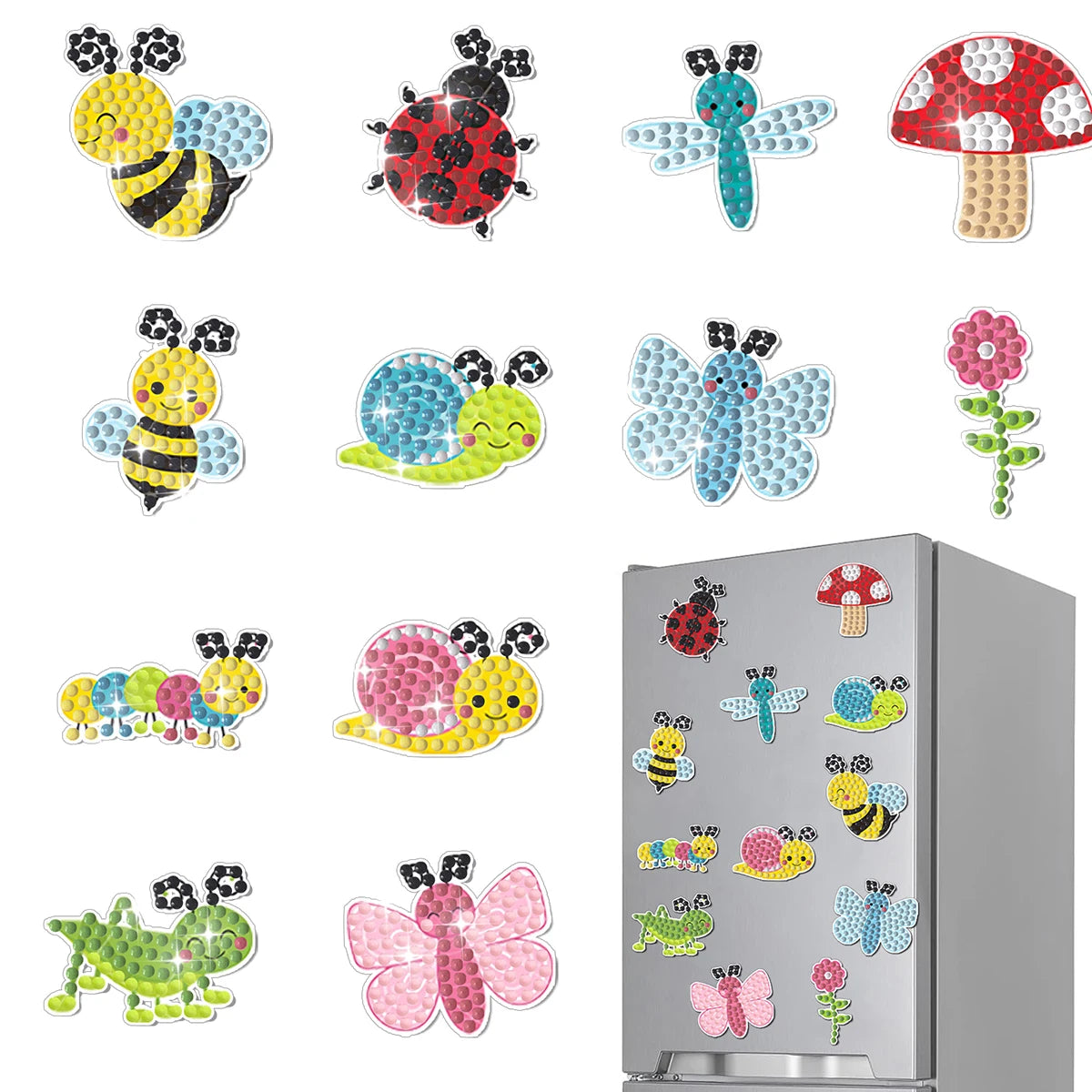 Diamond Painting Magneten – Dieren Set (6-13 stuks)