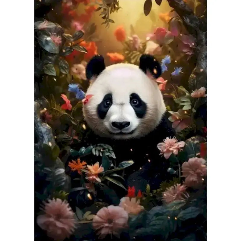 Schilderen op nummer dieren - Panda - Voor volwassenen