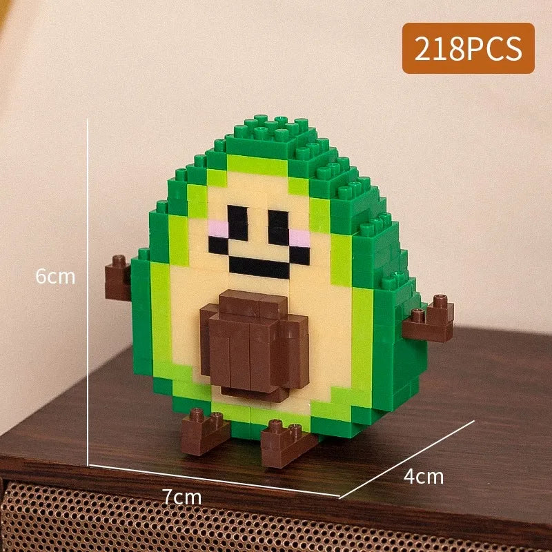 Bouwpakket mini food styling decoratie – schattige fruitmodellen voor op je bureau