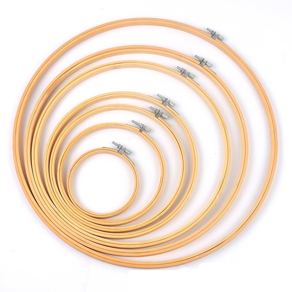 Borduurring Rond Bamboe Voor Borduren en Punch Needle Decoratie