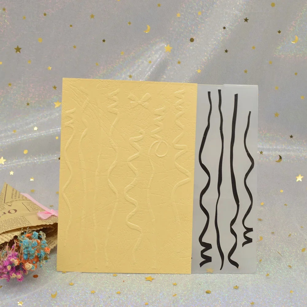 Embossing folder Ribbon Pattern 3D voor scrapbooking en kaarten maken