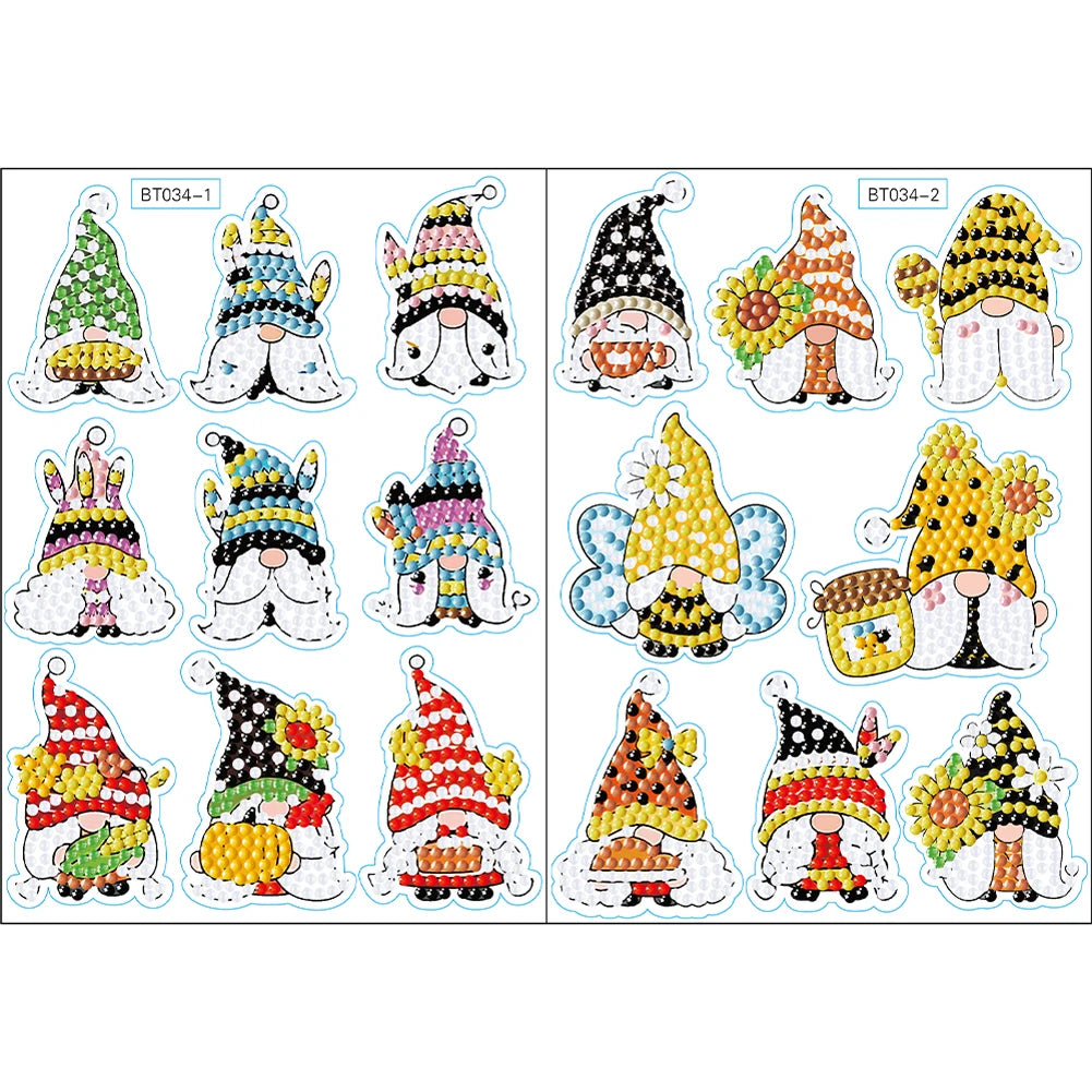 Diamond Painting Sticker Set - Dierenmotieven