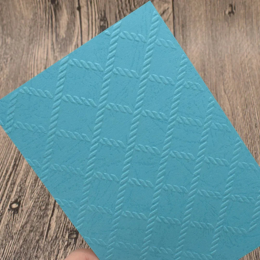 Embossing folder Raster patroon voor kaarten en scrapbooking