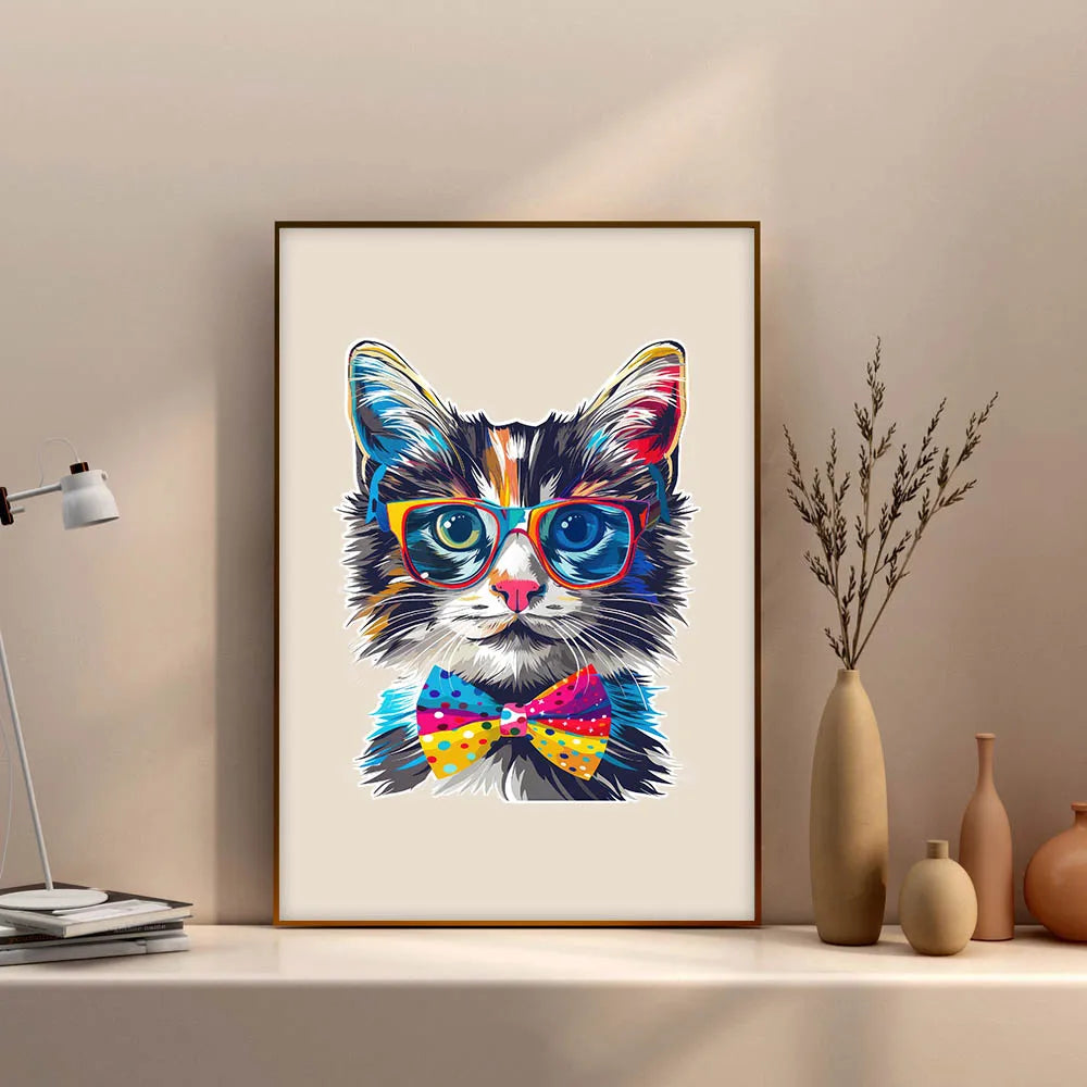Houten figuren puzzel kat cadeau unieke vorm voor volwassenen en familie