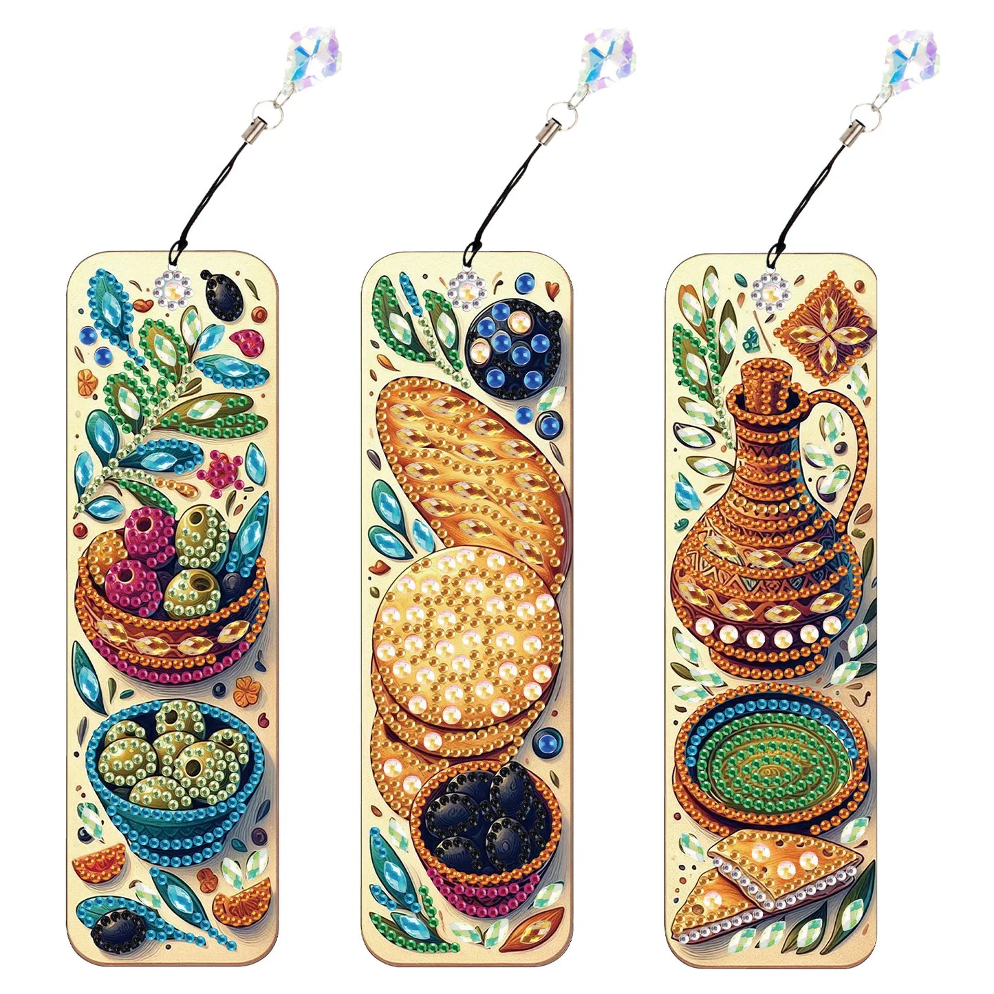 Diamond Painting Boekenlegger set dieren met kristallen details