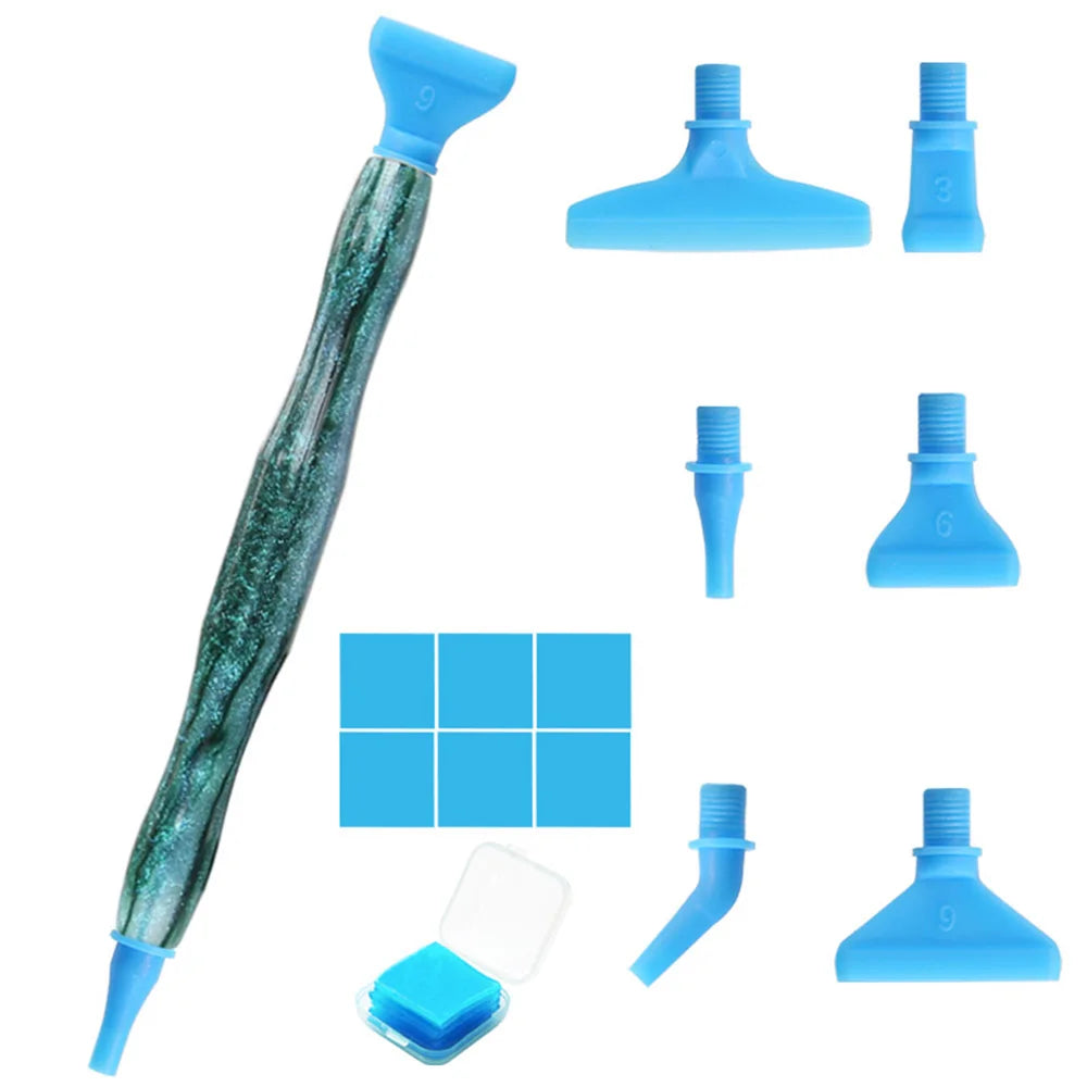 Diamond Painting Pen met opzetstukjes – Resin en metalen punten