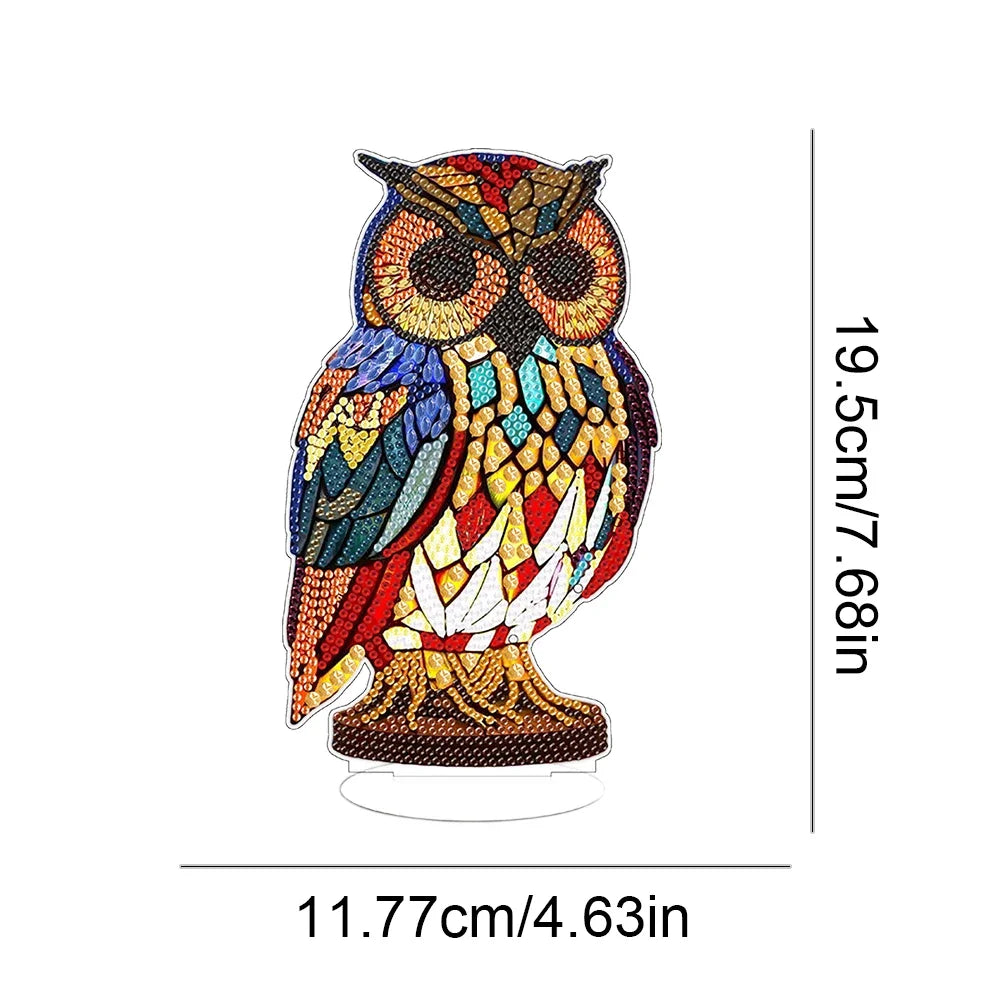 Diamond Painting Lamp – Dierenserie Tafeldecoratie met Licht | Complete Set 20x20 cm