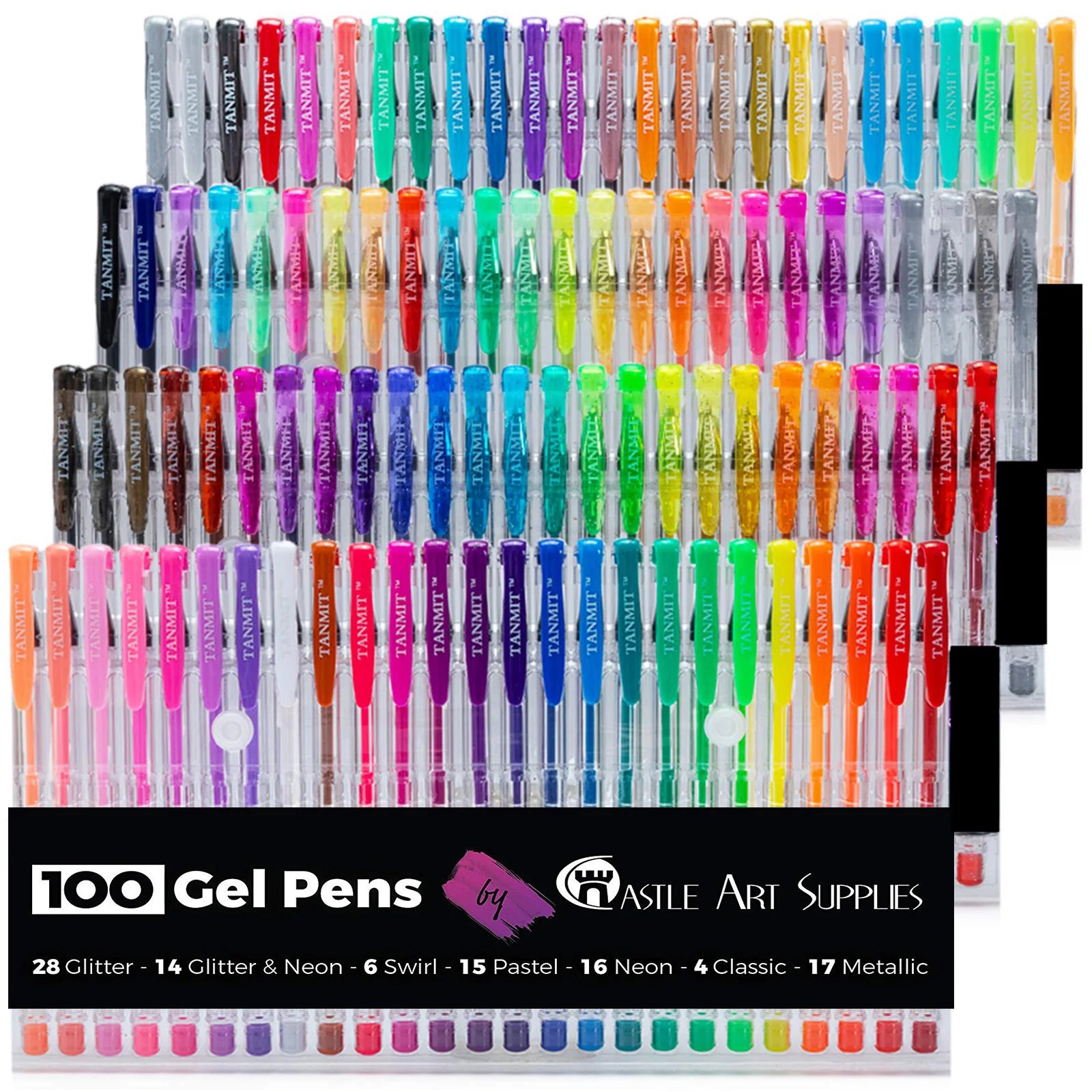 Shuttle Art 60 Pack Gel Pennen, 30 Gekleurde Pen Set Plus 30 Vullingen, Inclusief Metallic, Pastel, Neon, Glitter voor Volwassenen Kleurboeken, voor Kinderen Tekenen Schrijven Journaling Shuttle Art 60 Pack Gel Pennen, 30 Gekleurde Pen Set Plus 30 Vullingen, Inclusief Metallic, Pastel, Neon, Glitter voor Volwassenen Kleurboeken, voor Kinderen Tekenen Schrijven Journaling