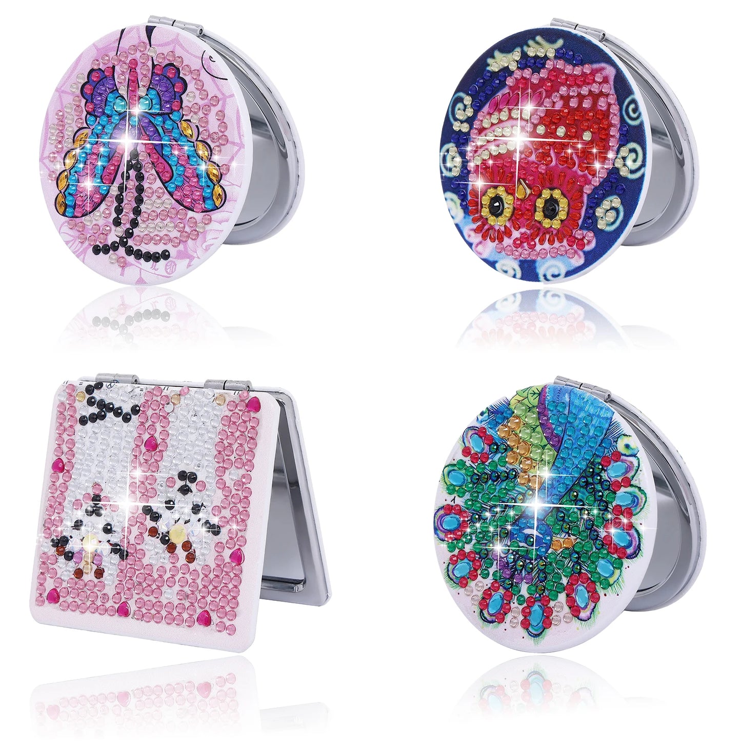 Diamond Painting Make-up Spiegel – Dierenontwerp