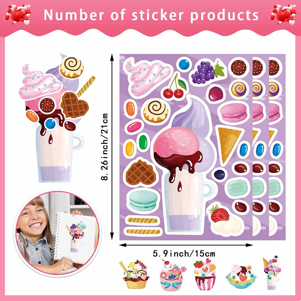 Sticker pret – IJsjes & Cupcakes Plakplezier voor Kinderen