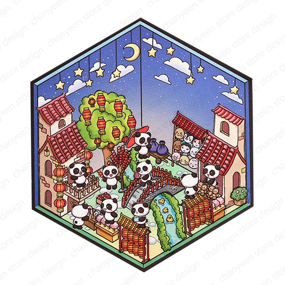 Sticker homestyling set Pandan Town – Miniatuur interieur stickerset