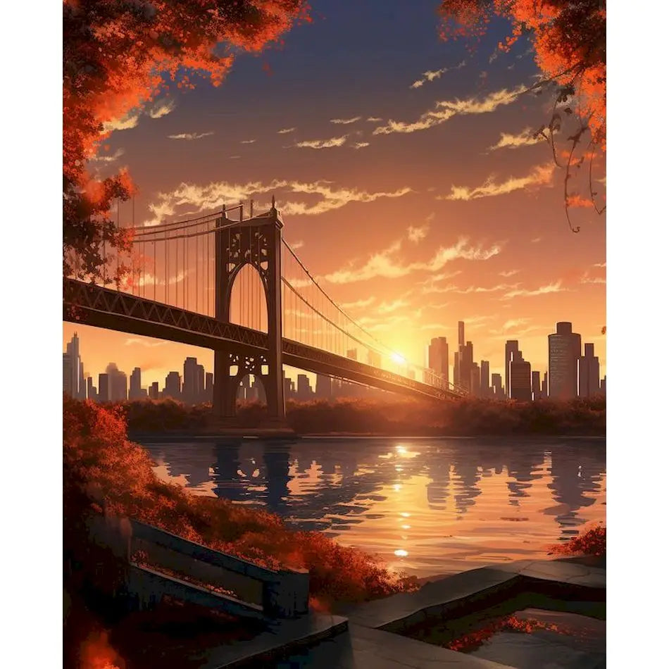 Schilderen op nummer Landschappen - Stedelijke landschappen (Keuze uit 12 afbeeldingen)