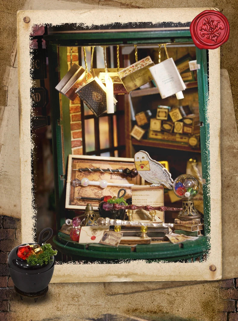 Zelfbouw Miniatuurhuisje – Met Houten Miniatuurmeubels (1:24 schaal) - F032