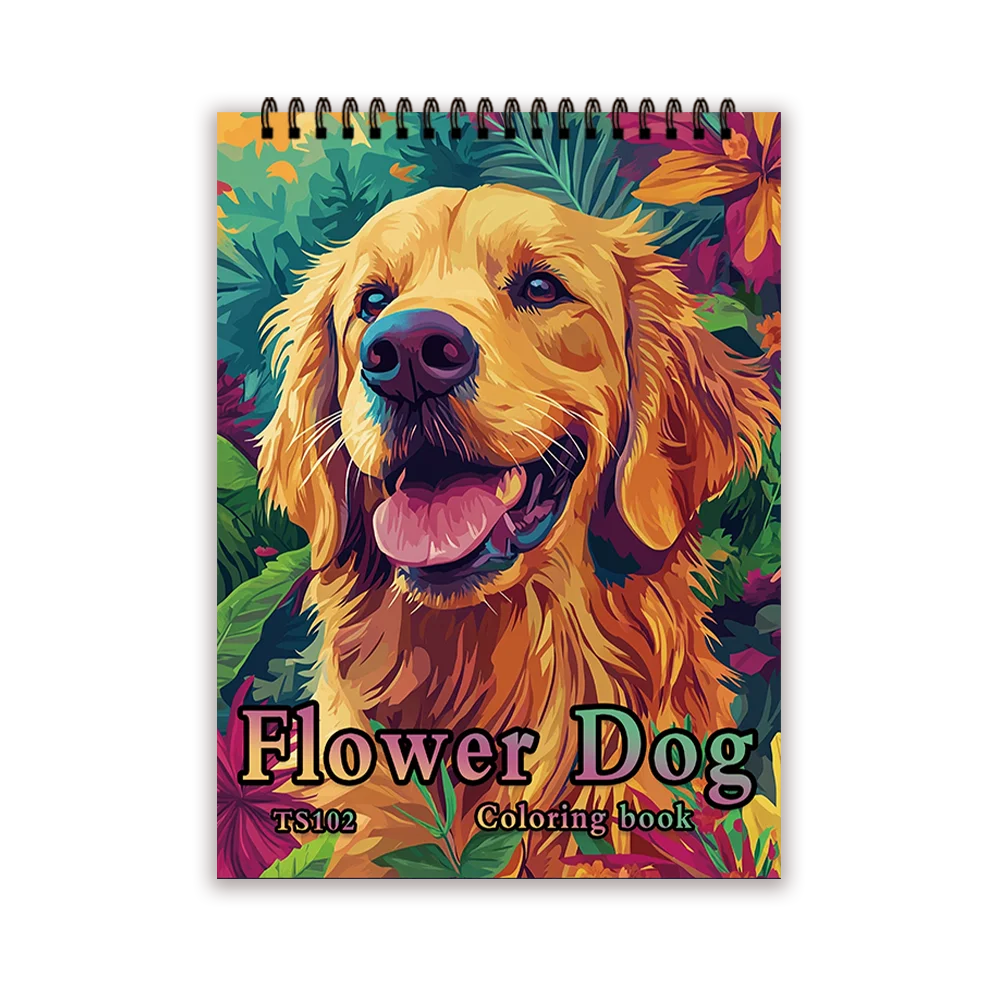 Kleurboek voor volwassenen met 30 pagina's – Honden, Katten of Vogels
