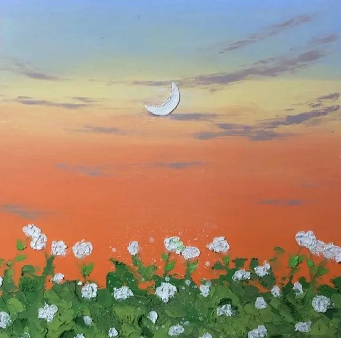 Schilderen op nummer - Bloemen op Linnen Canvas met Acrylverf
