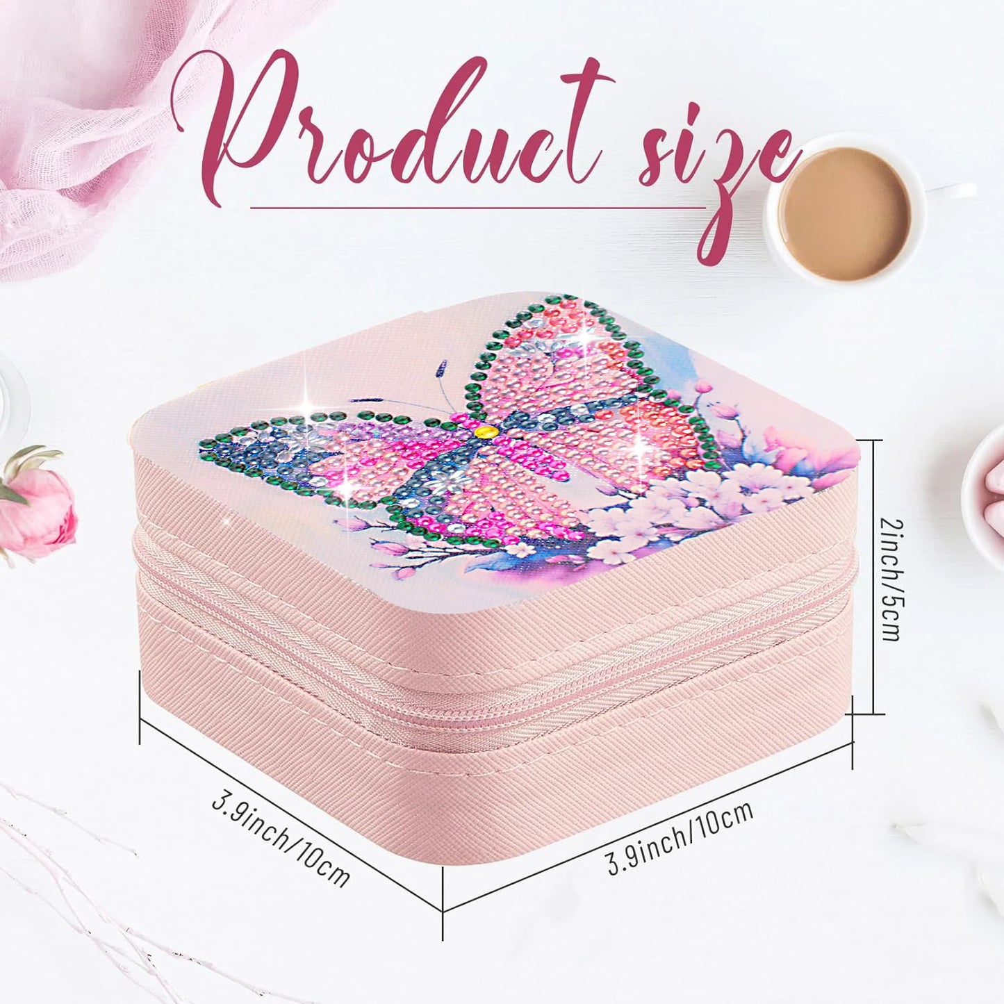 Diamond Painting Sieradendoosje met Vlinder – Handige Reisopberger