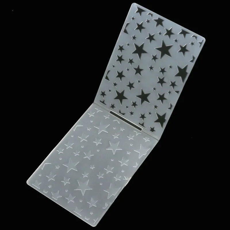 Embossing folder met hart, bloemen en bladeren - 14,8x10,5 cm
