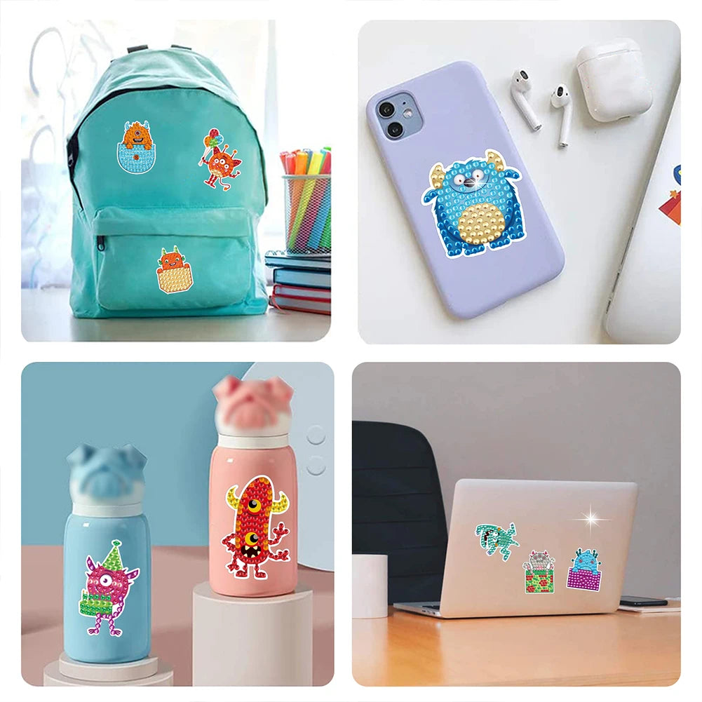Diamond Painting Sticker Set - Dierenmotieven