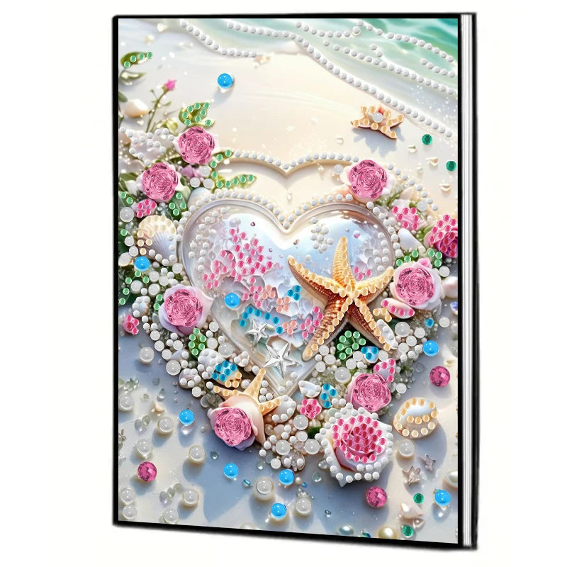 Diamond Painting Notitieboekje Bloemen PU Leer Strass Dagboek