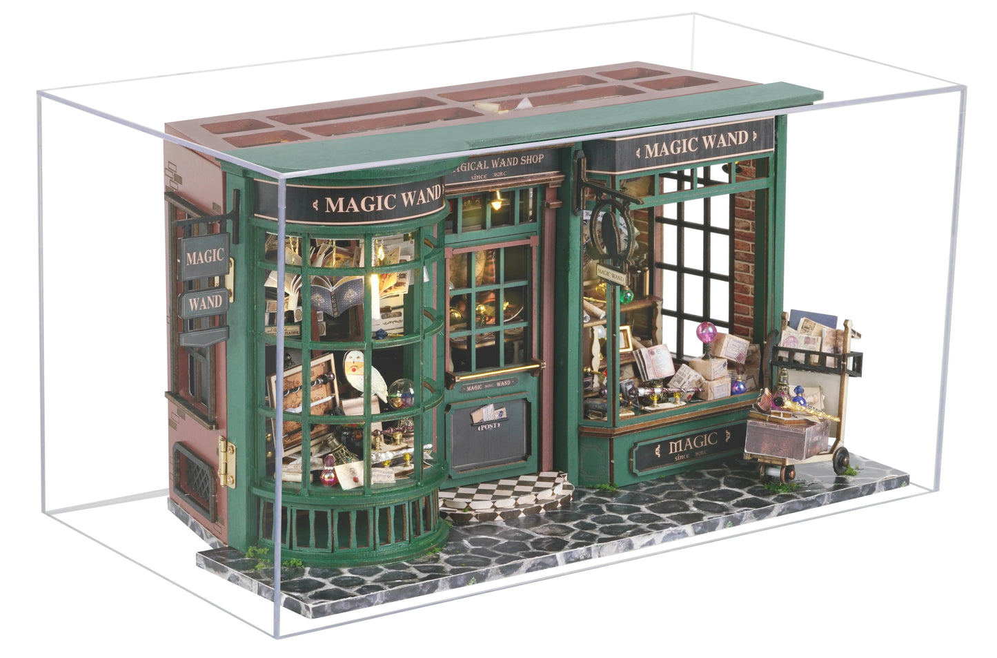 Zelfbouw Miniatuurhuisje – Met Houten Miniatuurmeubels (1:24 schaal) - F032