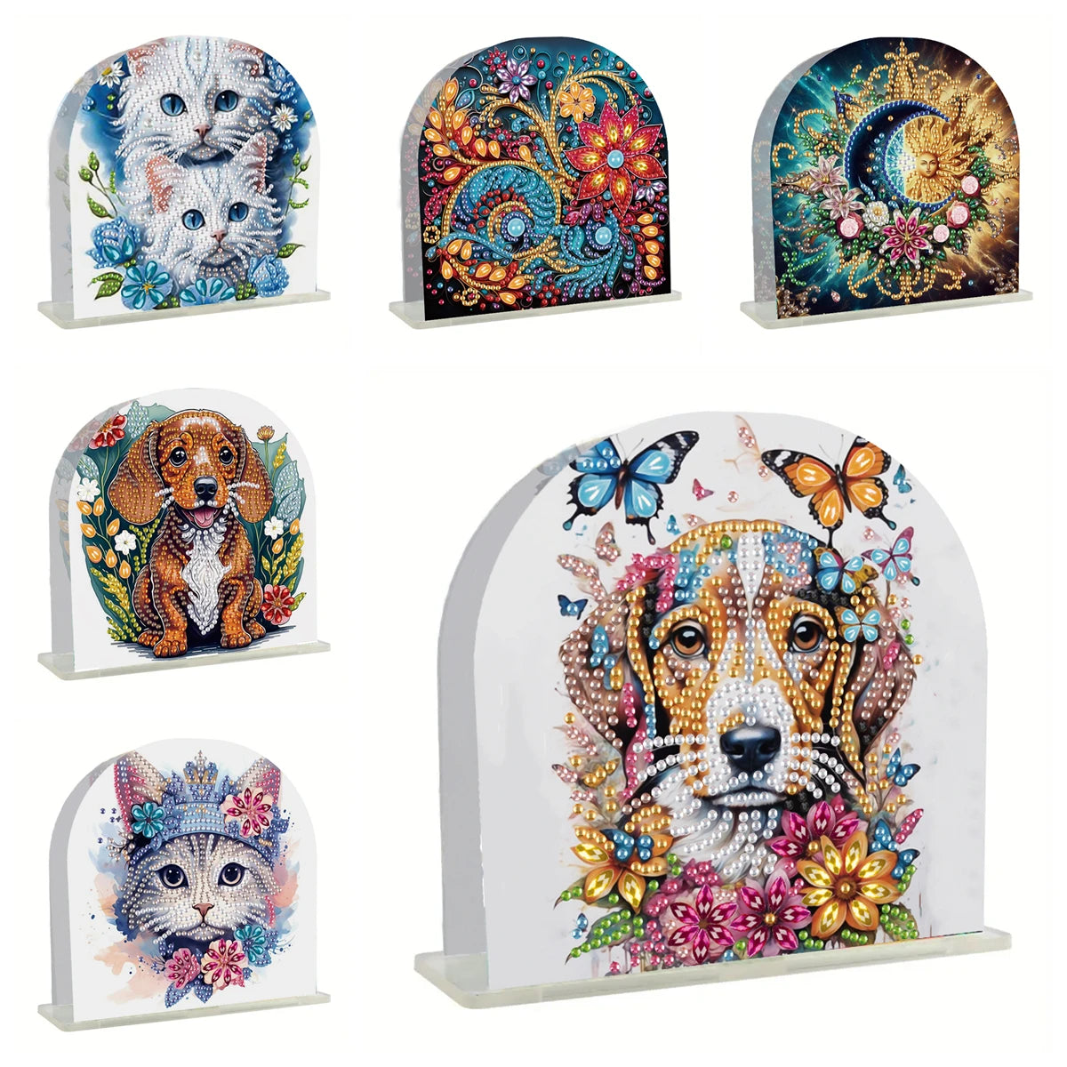 Diamond Painting Servettenhouder - Dubbelzijdig Acryl Standaard