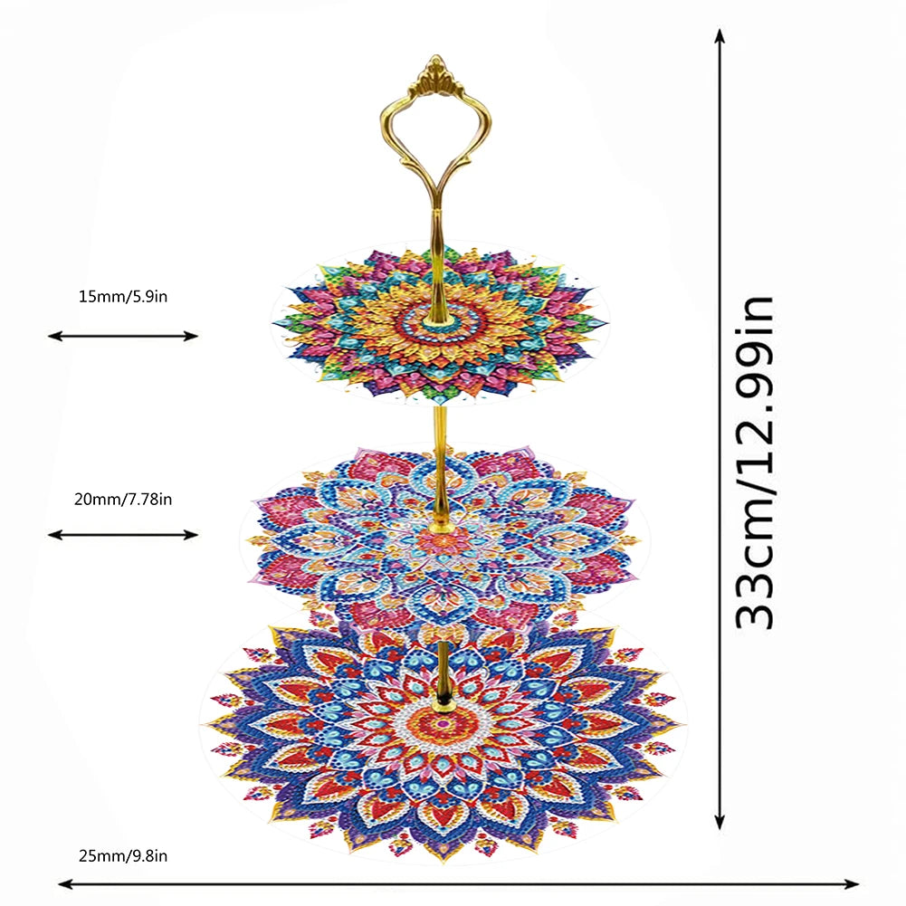 Diamond Painting Etagere Kristal Display Rek met Drie Lagen – Religieuze Figuren