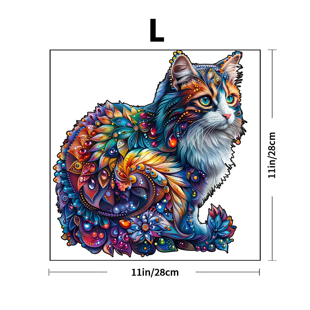 Houten figuren puzzel - Kleurrijk - Unieke dierenvormige puzzelstukjes voor volwassenen en kinderen