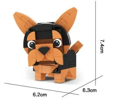 Bouwpakket Mini Dieren Blokjes – Hond, Tijger, Konijn, Pinguïn & Meer