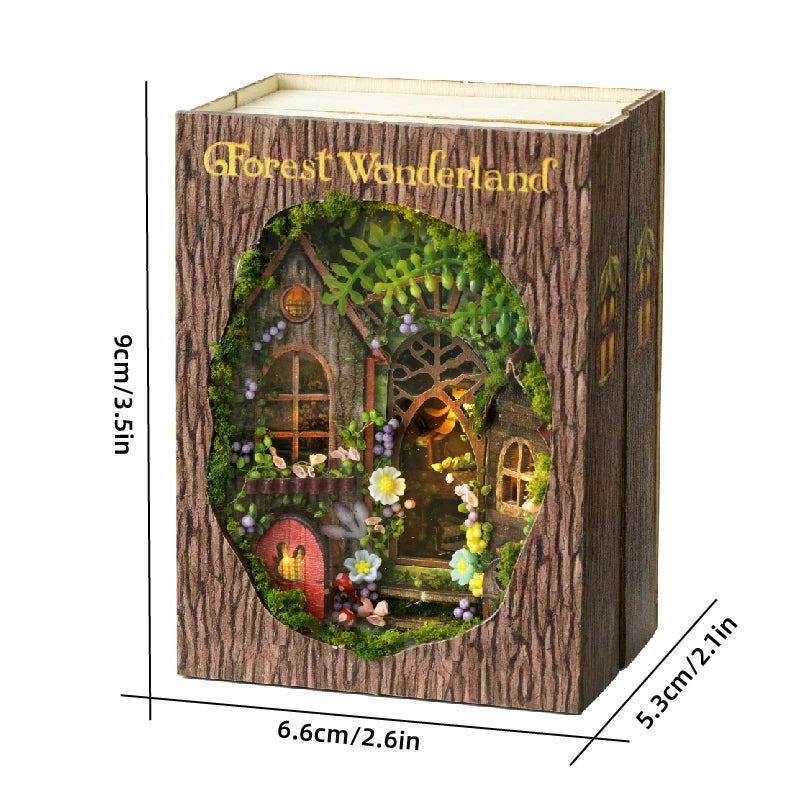 Zelfbouw Miniatuurhuisje met Meubels en LED Verlichting - Zonder Stofkap