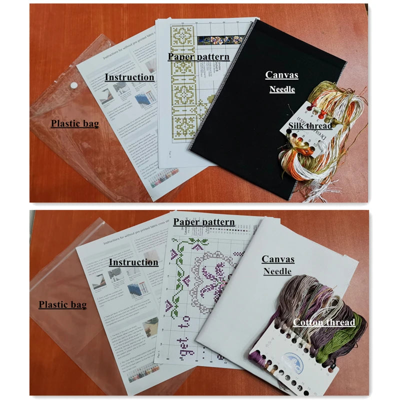 Borduurpakket 47 Cartoon Katten Kruissteek met Telpatroon - 11/14/18ct