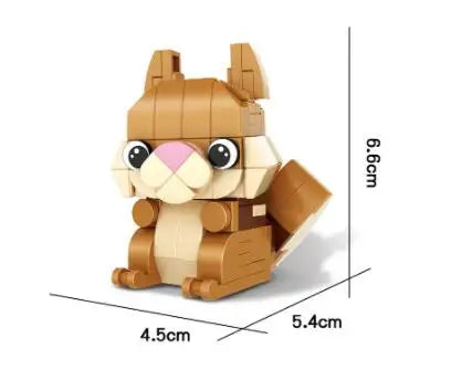 Bouwpakket Mini Dieren Blokjes – Hond, Tijger, Konijn, Pinguïn & Meer