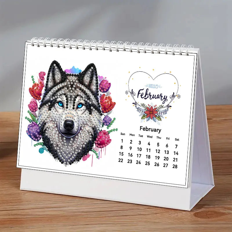 Diamond Painting Kalender met 13 afbeeldingen - 4 varianten