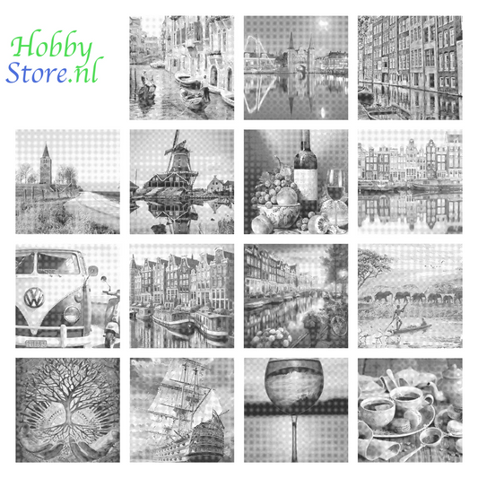 DOT Painting Landschappen en Steden - Verkrijgbaar in 40x50 cm en 60x75 cm