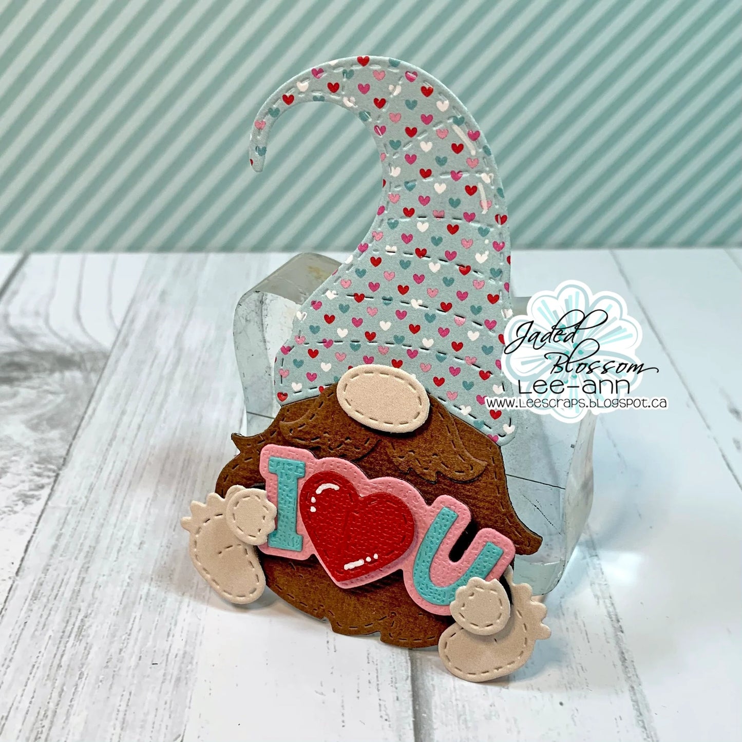 JB Collections Gnome add on snijmallen set voor creatieve kaarten en tafereeltjes - Hartjes