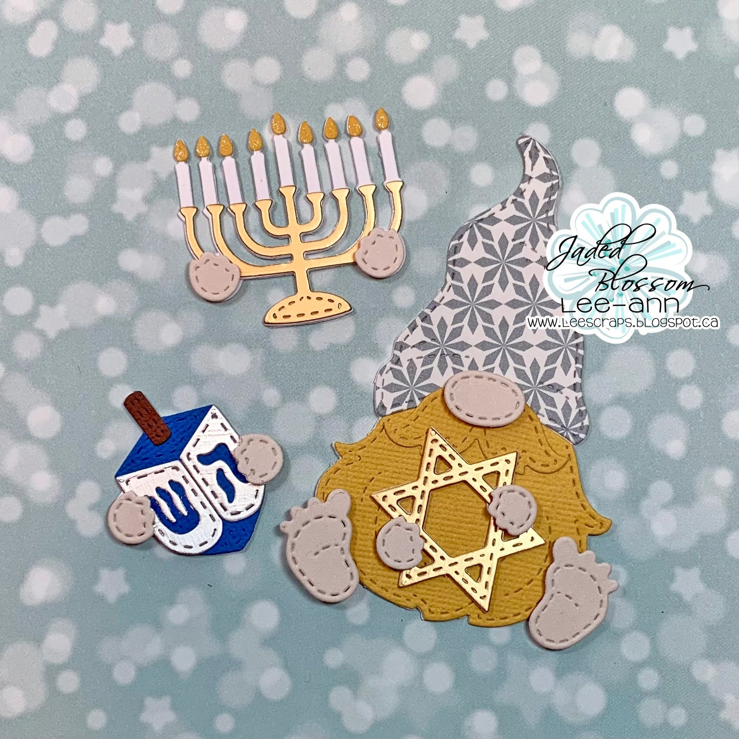JB Collections Gnome add on snijmallen set voor creatieve kaarten en tafereeltjes - Hanukkah