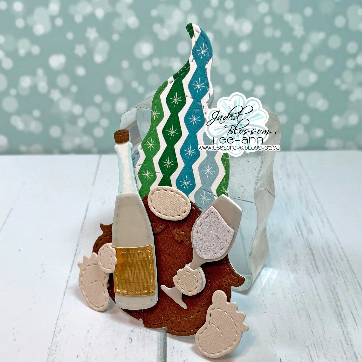 JB Collections Gnome add on snijmallen set voor creatieve kaarten en tafereeltjes - Nieuw jaar