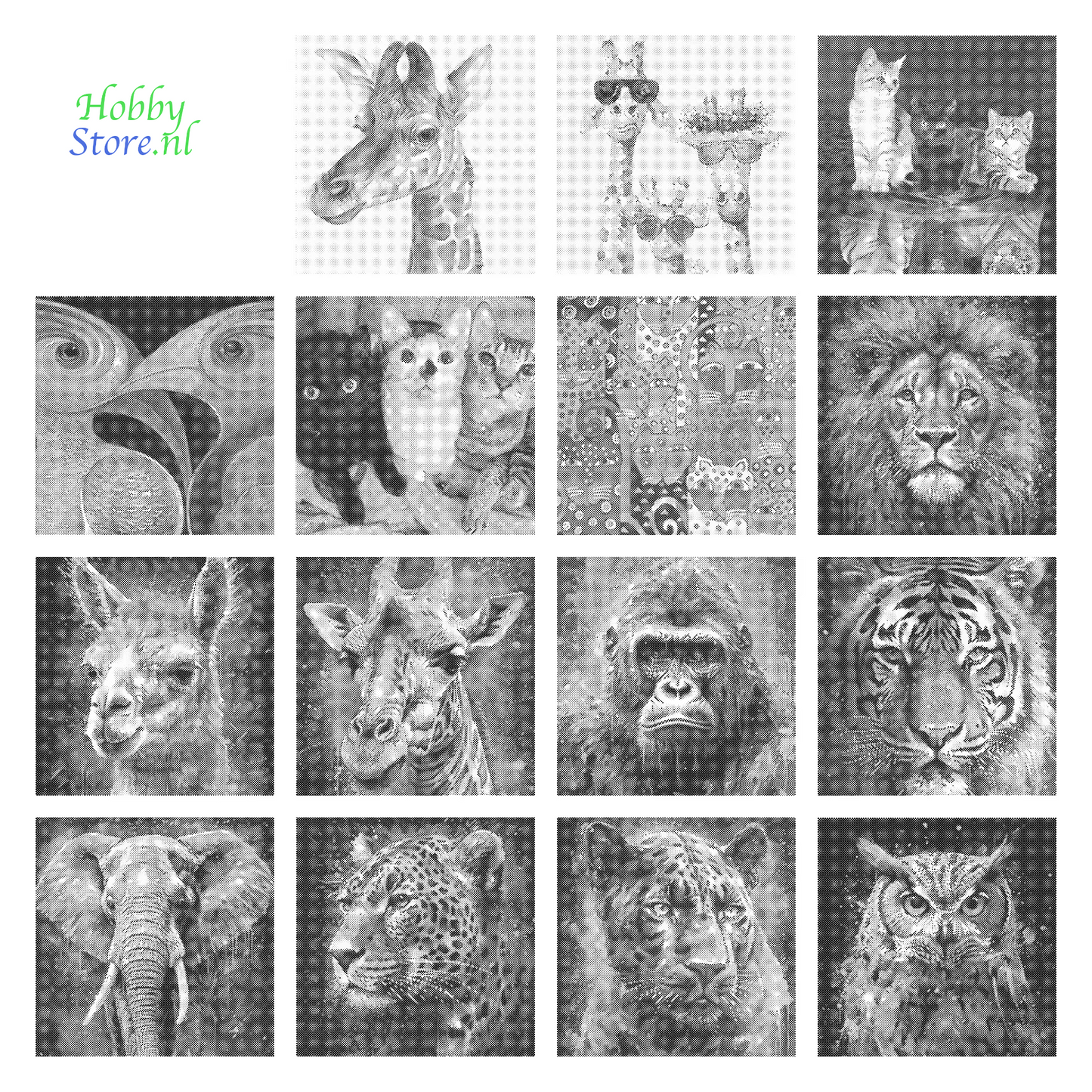 DOT Painting - Stippelkunst met Dierenmotieven