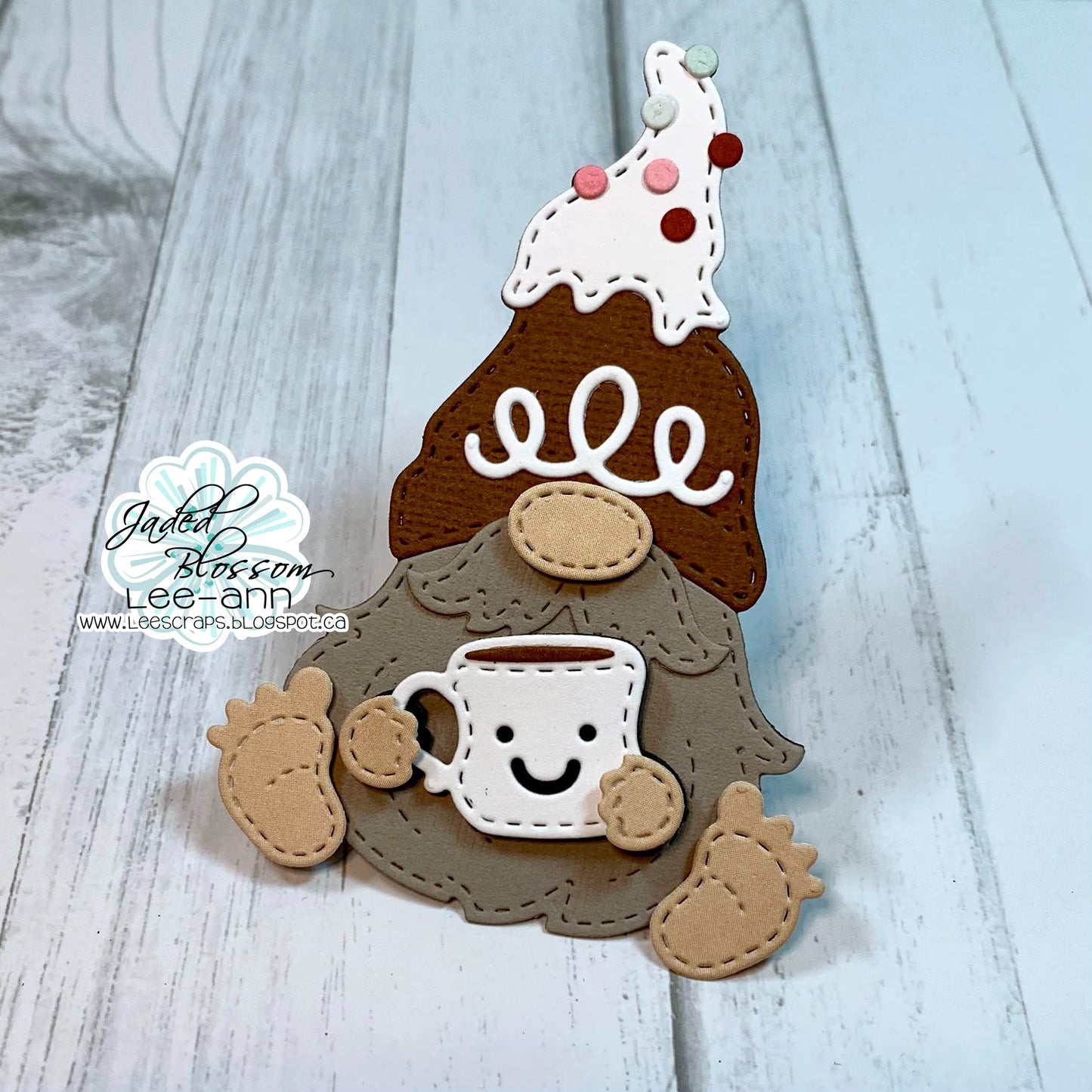 JB Collections Gnome add on snijmallen set voor creatieve kaarten en tafereeltjes - Gingerbread