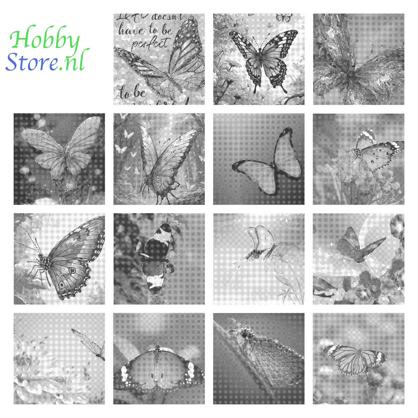 DOT Painting Vlinder - Magical Insects