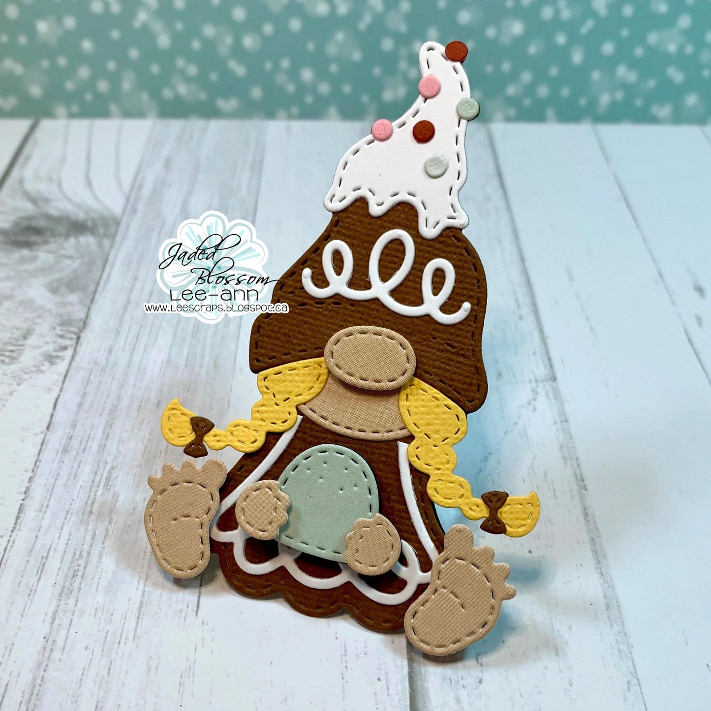 JB Collections Gnome add on snijmallen set voor creatieve kaarten en tafereeltjes - Gingerbread