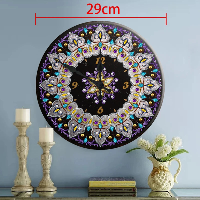 Diamond Painting Klok Special Shaped Cartoon Mandala Handwerk Wanddecoratie