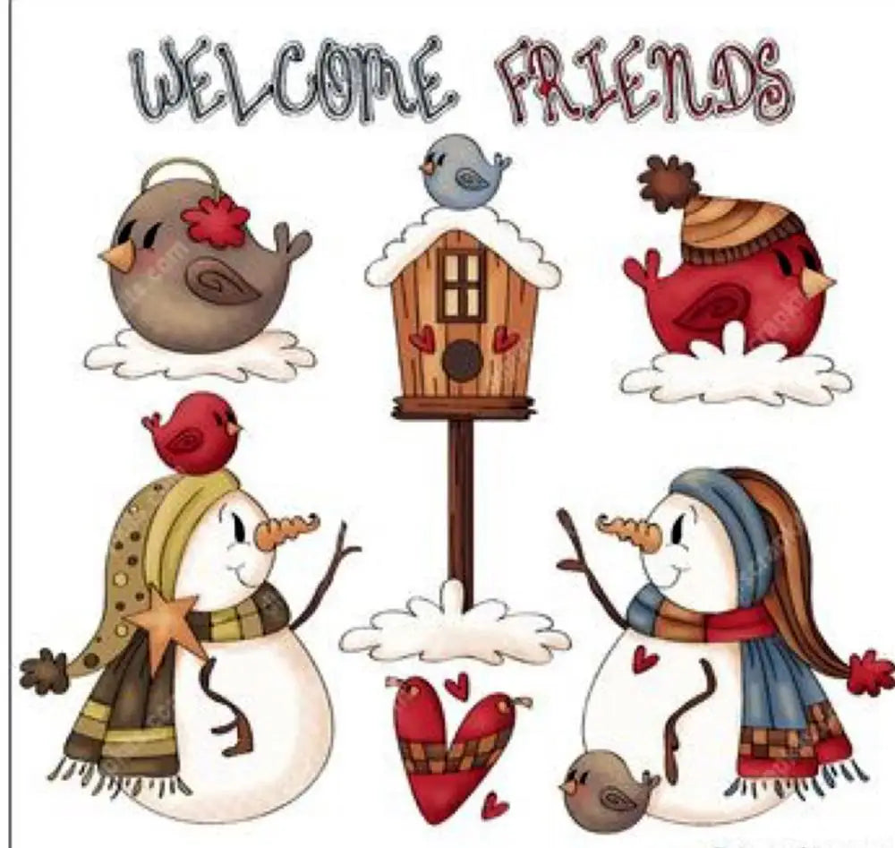 Stempels Sneeuwpop Patroon Transparant Rubber voor Scrapbooking