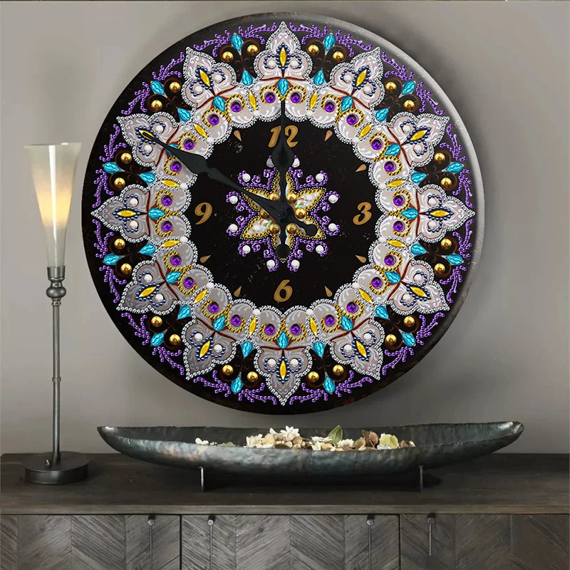 Diamond Painting Klok Special Shaped Cartoon Mandala Handwerk Wanddecoratie