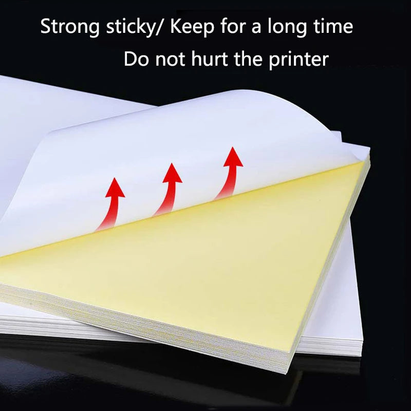 Papier voor kaarten maken & Scrapbook A4 Zelfklevend Stickerpapier 50 Vellen