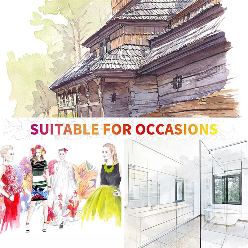 Stiften set aquarel brush pennen met dubbele punt