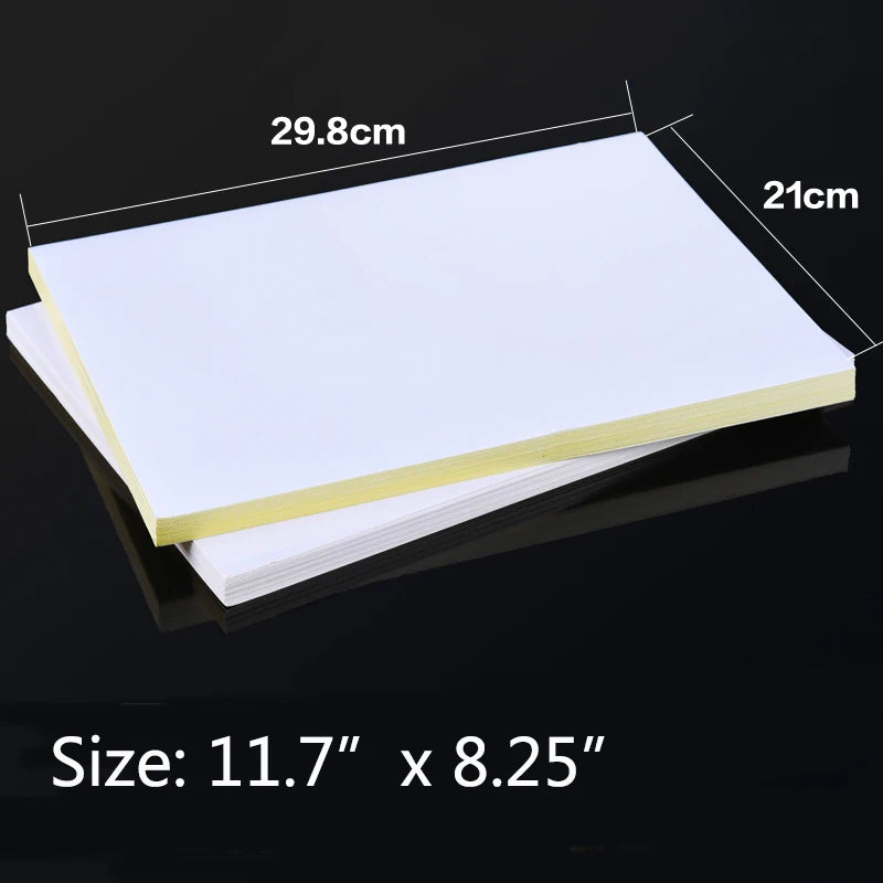 Papier voor kaarten maken & Scrapbook A4 Zelfklevend Stickerpapier 50 Vellen