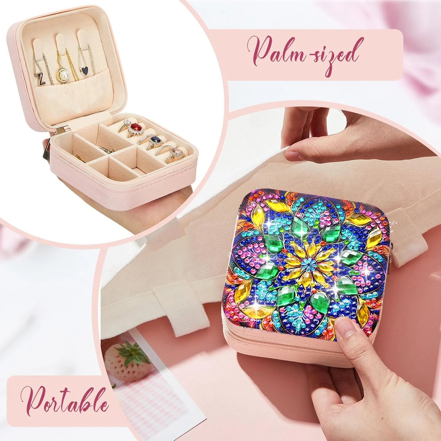 Diamond Painting Sieradendoosje Mandala Opbergdoos Decoratief